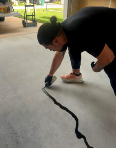 Garage Floor Crack Repair